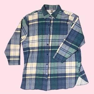 North West Blue Women’s Plaid Flannel